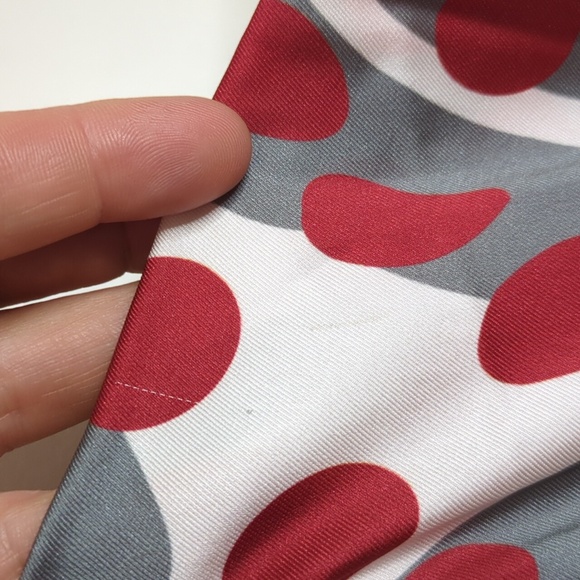 Foxiedox Polka Dot/Floral Contrast Satin Maxi Dress Size Small NWT - Picture 14 of 14